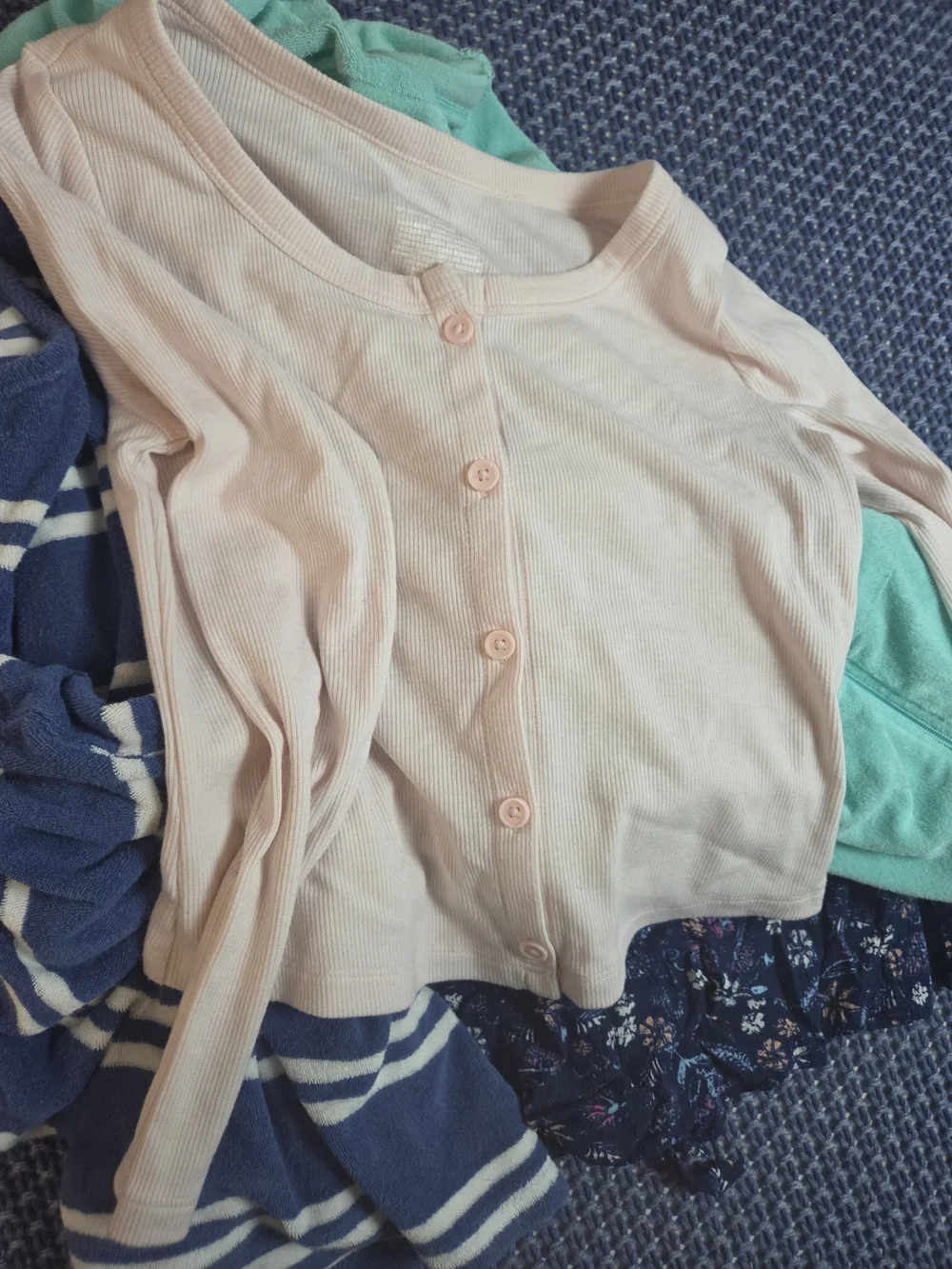 Terry Cloth Romper Mint Zip Hoodie Dress - SO Floral Top